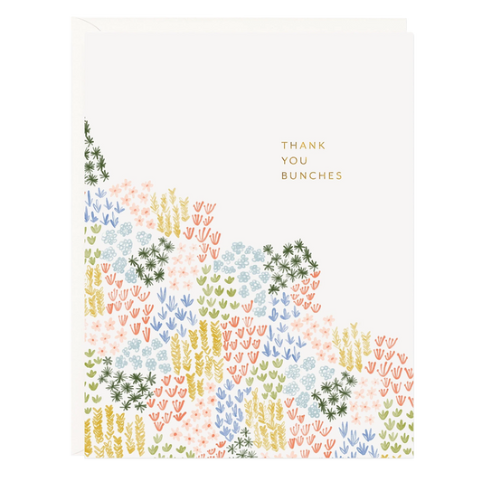 Flower Bunches - Thank You Card Set