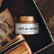 Café Au Library Travel Tin Literary Candle 4oz