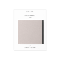 Note Neutrality Sticky Notes Linen