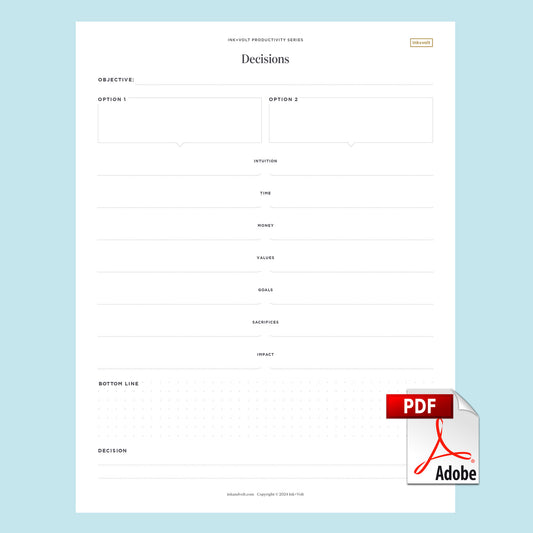 Ink+Volt Decisions Digital Worksheet