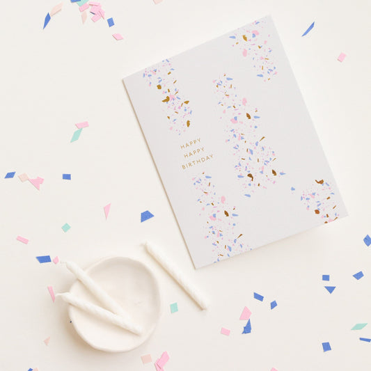 Colorful Confetti - Birthday Single Card