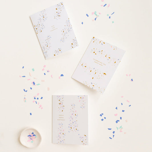 Colorful Confetti - Birthday Single Card