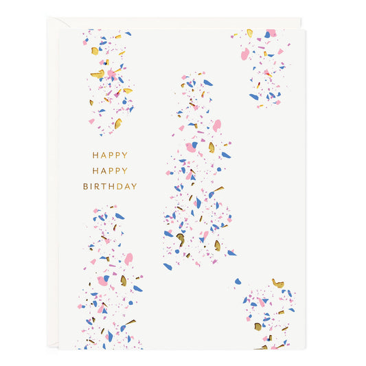 Colorful Confetti Pop - Birthday Single Card