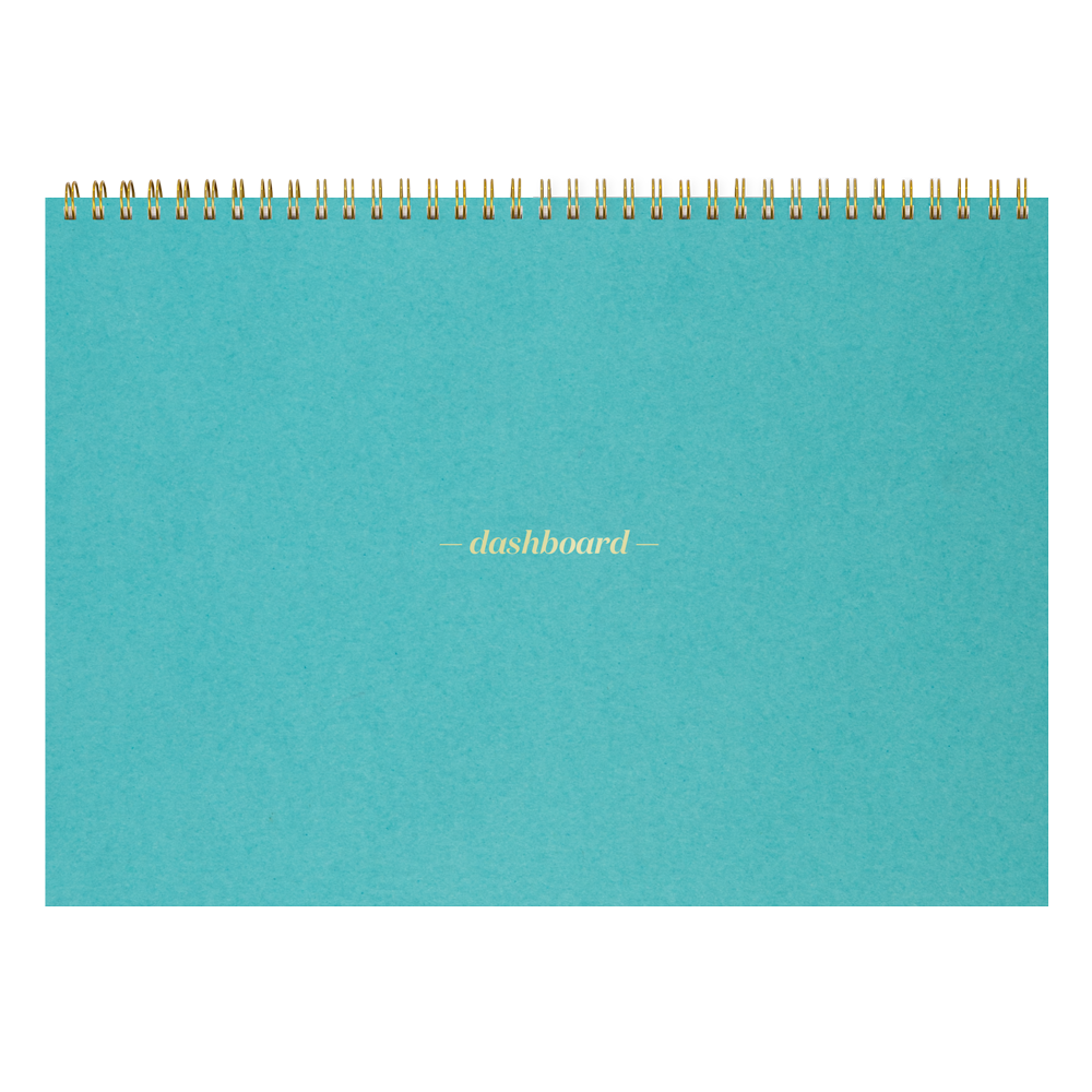 Dashboard Spiral Deskpad Caribbean Blue
