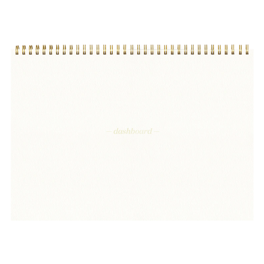 Dashboard Spiral Deskpad Ivory