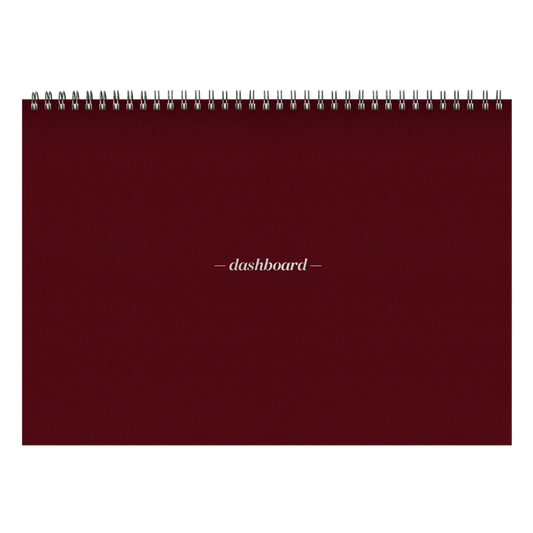 Dashboard Spiral Deskpad Merlot