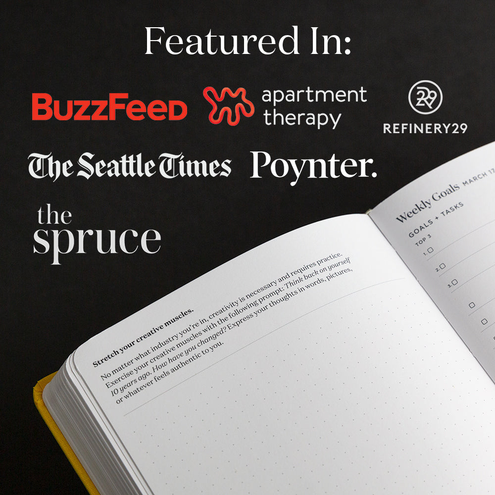 Open book with text on a black background featuring media outlets.