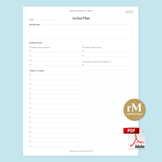 Ink+Volt Action Plan Digital Worksheet