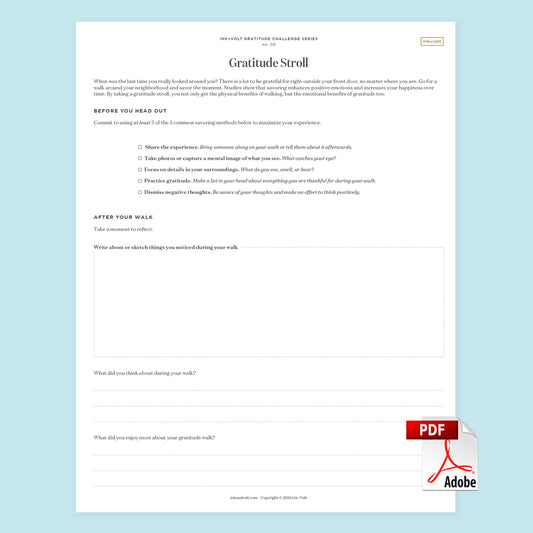 Ink+Volt Gratitude Workbook