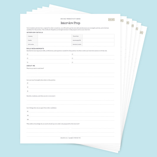 Ink+Volt Interview Prep Digital Workbook