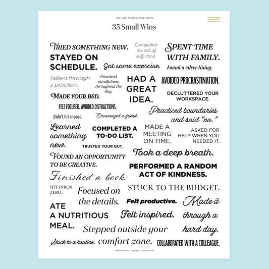 Ink+Volt Small Wins Digital Worksheet