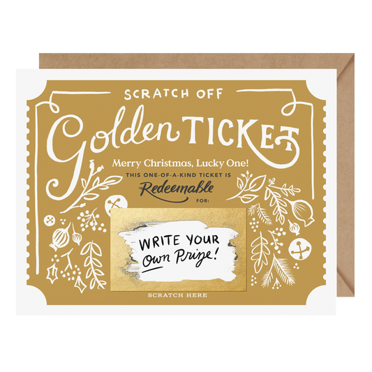 Scratch-Off Card - Christmas Golden Ticket