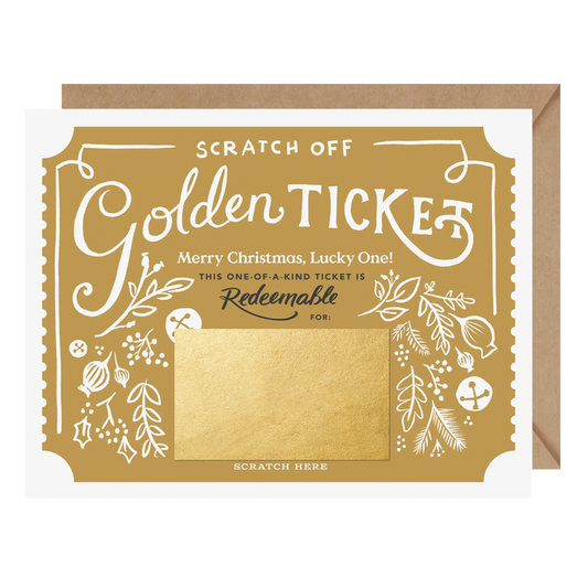 Scratch-Off Card - Christmas Golden Ticket