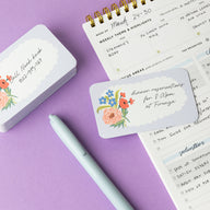 Forget-Me-Not Pocket Notes Set with writing