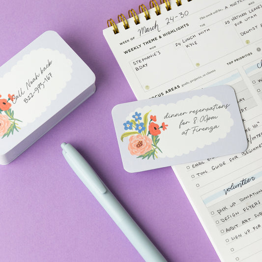 Forget-Me-Not Pocket Notes Set