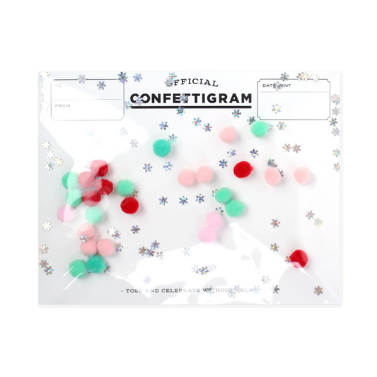 Copy of Confettigram™ Card - Christmas Pom Poms