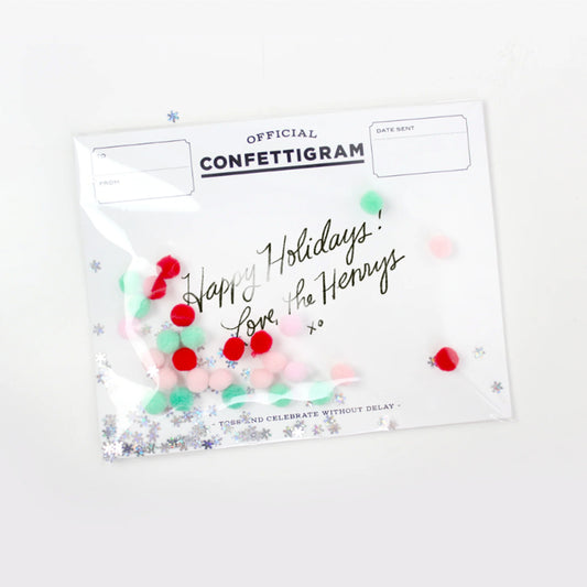 Copy of Confettigram™ Card - Christmas Pom Poms
