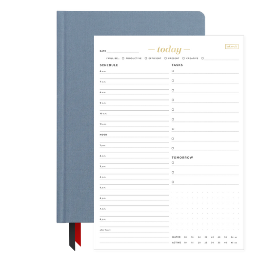 2024 Goal Planner & Today Organizer Pad Bundle bluedusk