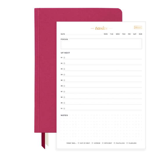 2025 Planner & Daily Task Pad Bundle Fuchsia