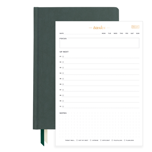 2025 Planner & Daily Task Pad Bundle Green