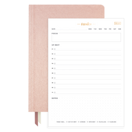 2025 Planner & Daily Task Pad Bundle Rose Quartz