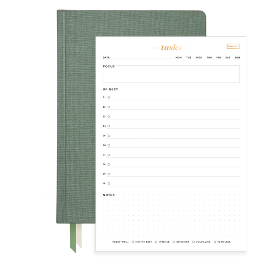 2025 Planner & Daily Task Pad Bundle Sage