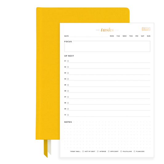 2025 Planner & Daily Task Pad Bundle Sunflower