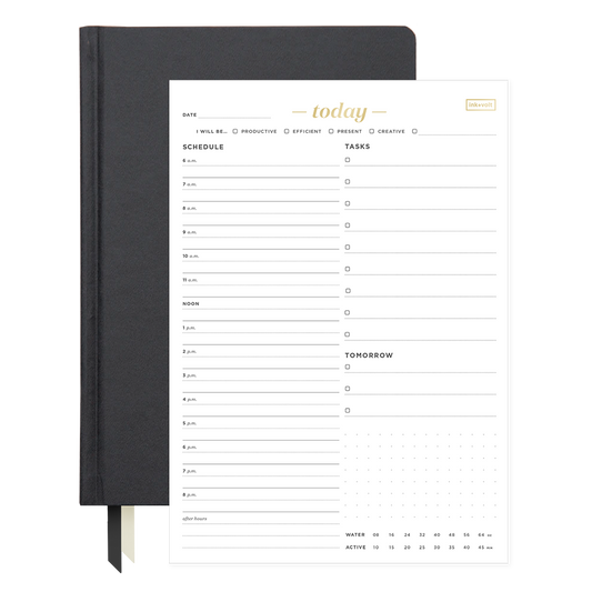 Black Planner Today Pad Bundle