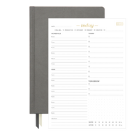 2024 Goal Planner & Today Organizer Pad Bundle charcoal