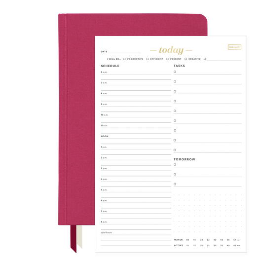 2024 Goal Planner & Today Organizer Pad Bundle fuchsia