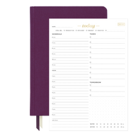 2024 Goal Planner & Today Organizer Pad Bundle plum