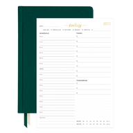 August-July Goal Planner & Today Organizer Pad Bundle spruce