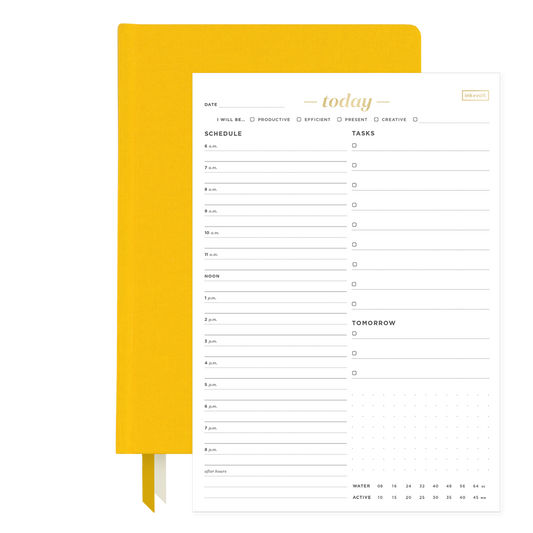 2024 Goal Planner & Today Organizer Pad Bundle sunflower