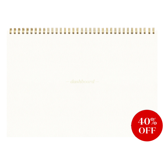 Dashboard Spiral Deskpad - Less Than Perfect ivory