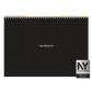 Black spiral-bound notebook with 'dashboard' branding and a New York Product Design Award badge.