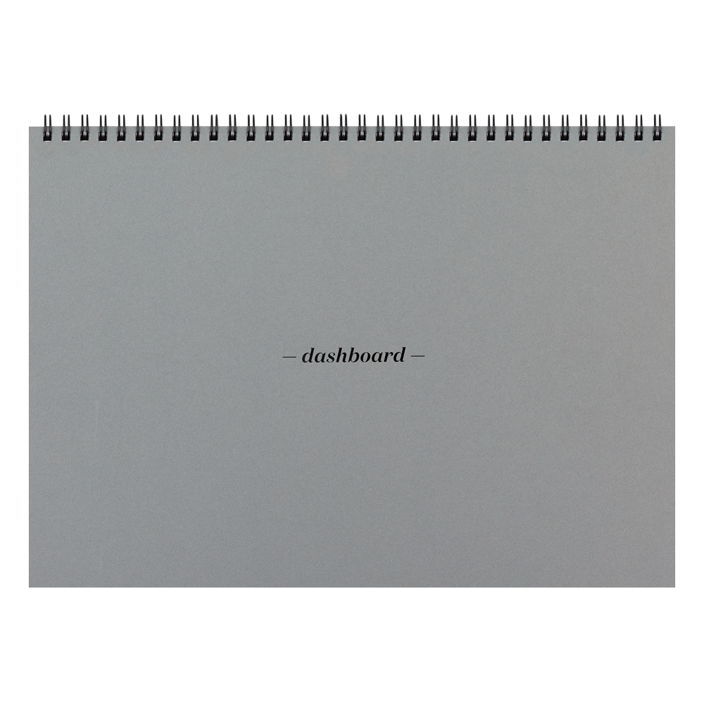 Dashboard Spiral Deskpad - Less Than Perfect charcoal