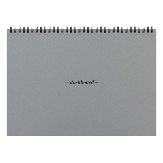 Dashboard Spiral Deskpad - Less Than Perfect charcoal