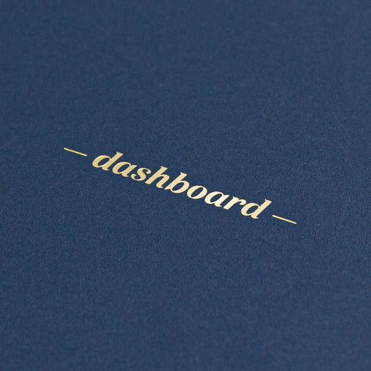 Dashboard Spiral Deskpad cover detail