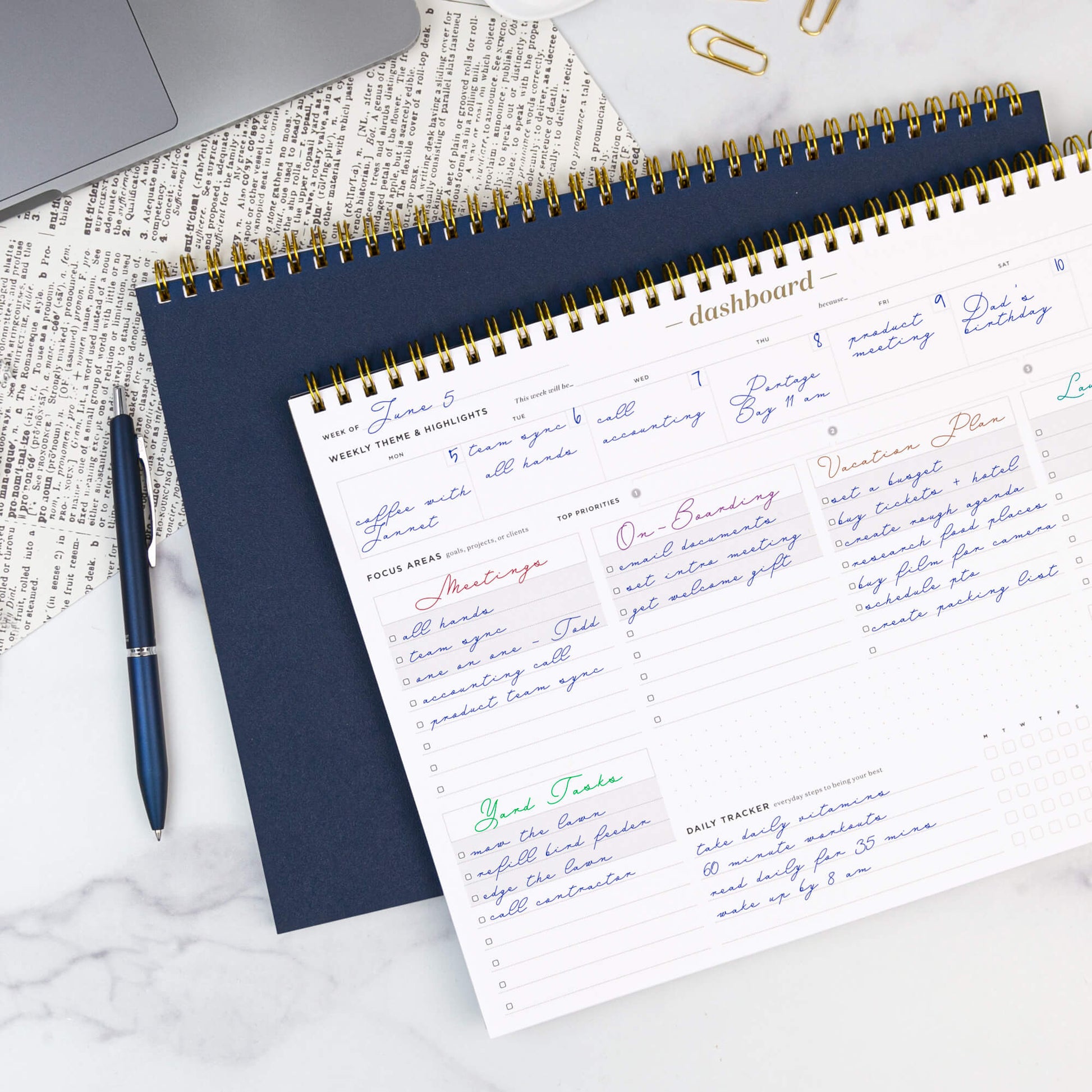 Dashboard Spiral Deskpad