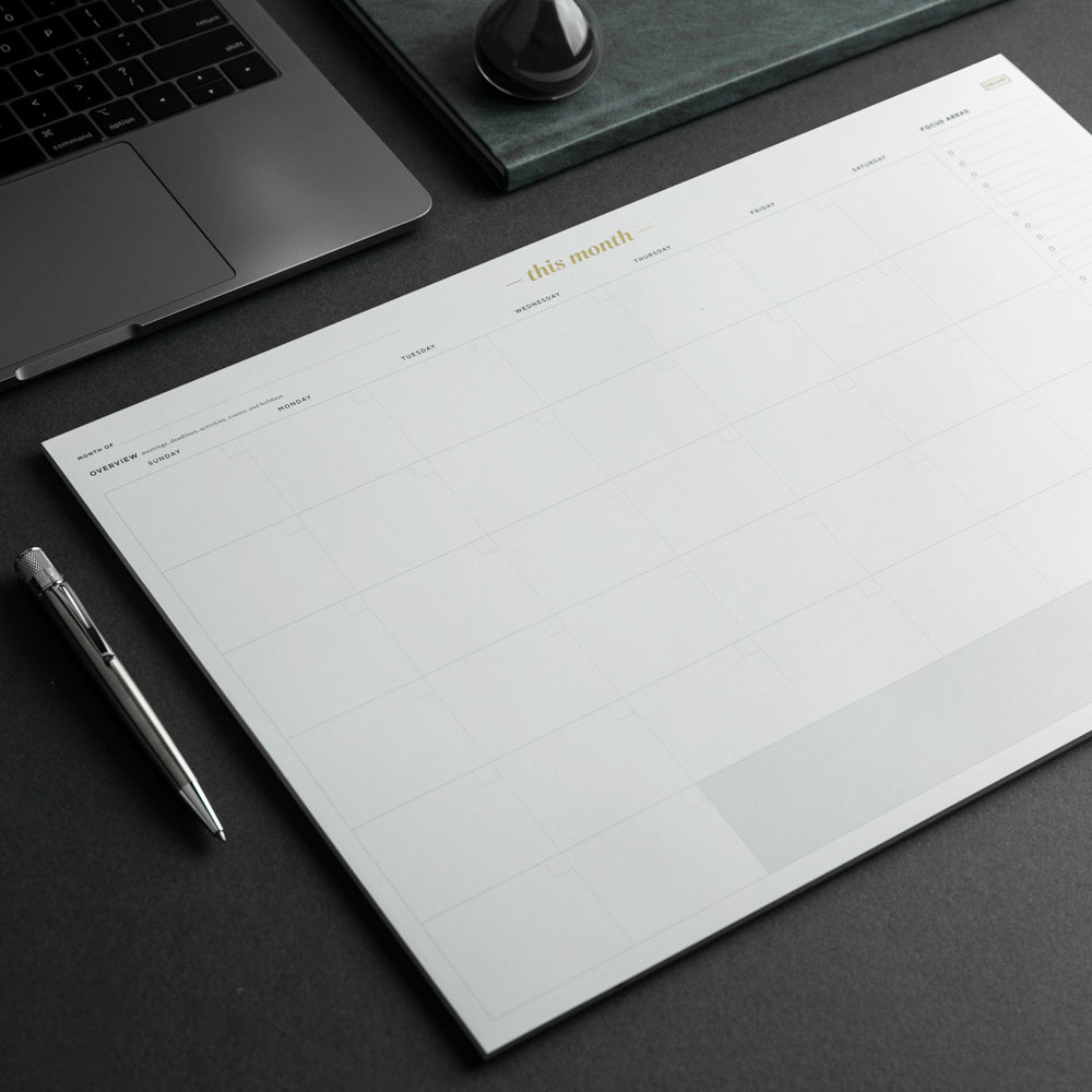 Monthly Calendar Deskpad – Ink+Volt