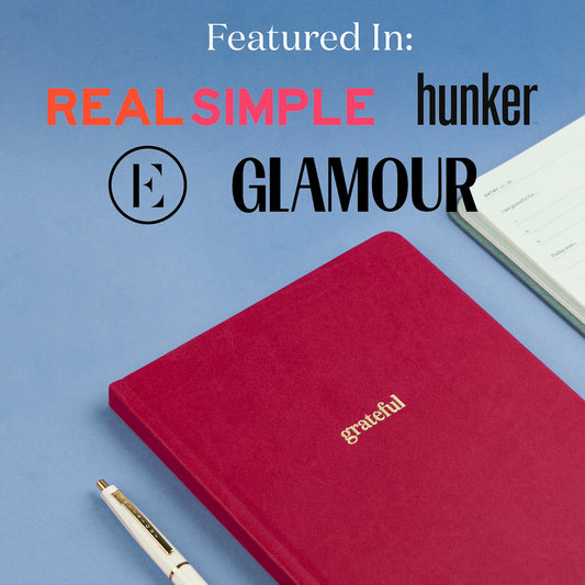 Gratitude Journal featured in RealSimple, Hunker, the Everygirl, and Glamour