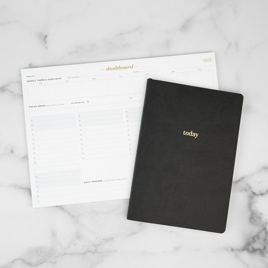 Dashboard + Today Planner - Productivity Bundle black