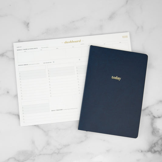 Dashboard + Today Planner - Productivity Bundle navy
