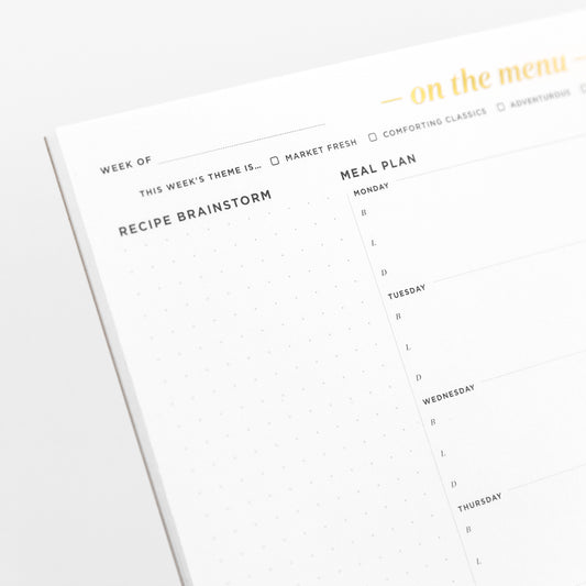 Meal Planning Pad - Less Than Perfect