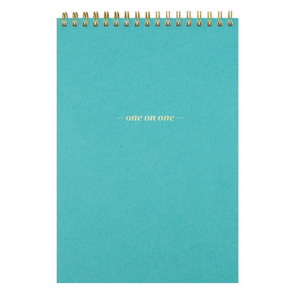 One On One Spiral Notepad Caribbean Blue