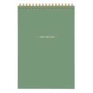 One On One Spiral Notepad matcha