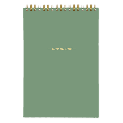 One On One Spiral Notepad matcha