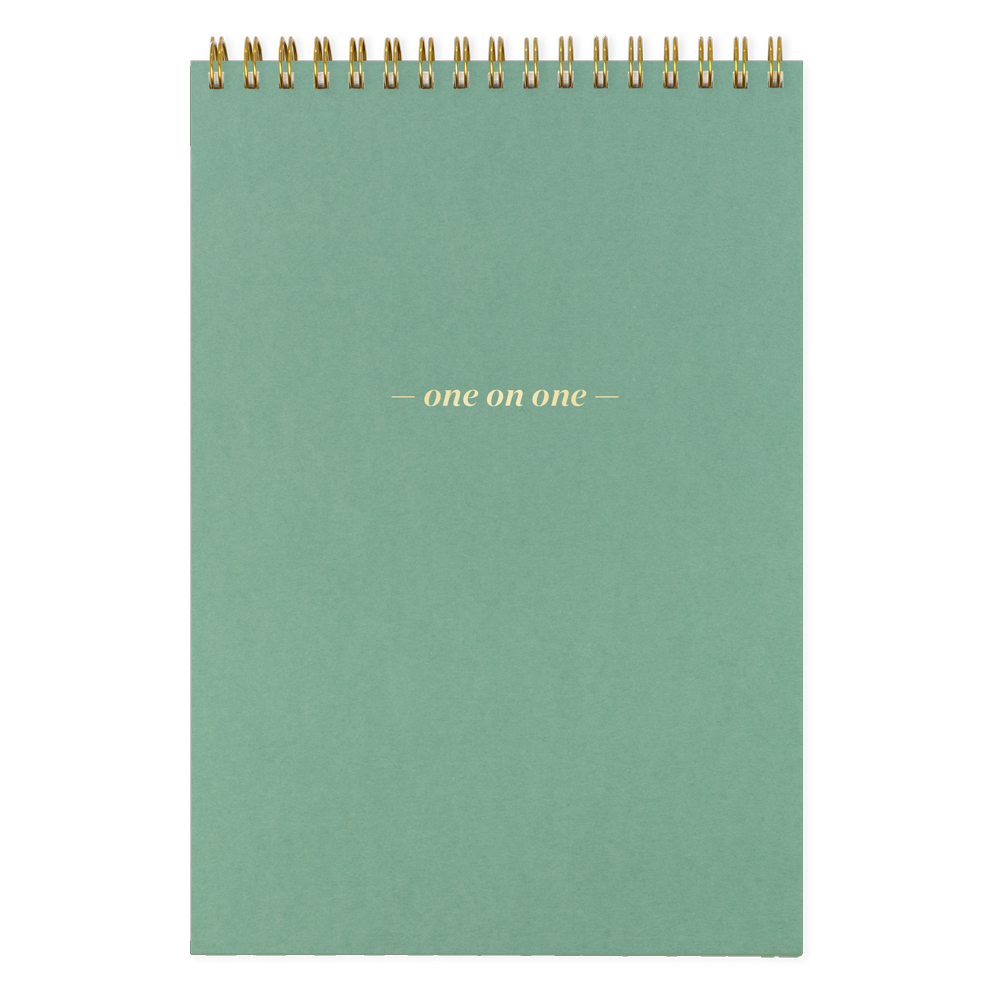 One On One Spiral Notepad Matcha