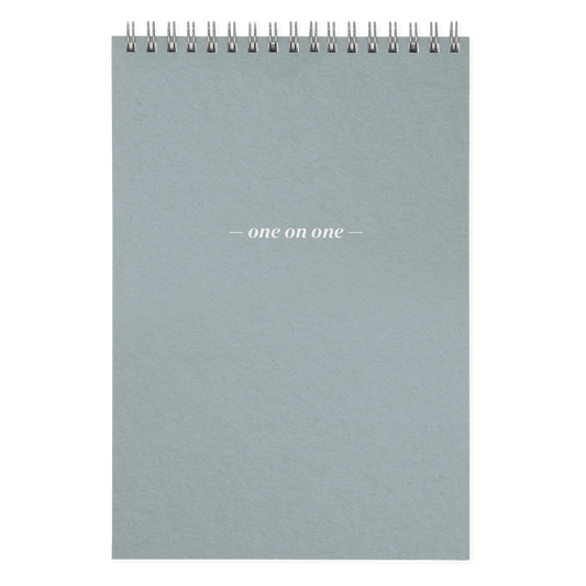 One On One Spiral Notepad steel