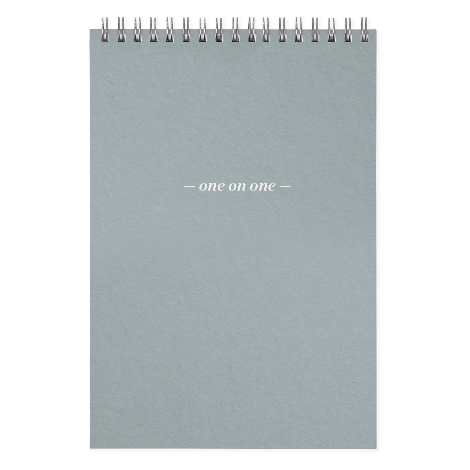 One On One Spiral Notepad steel